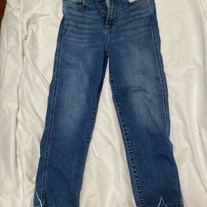 7 For All Mankind Blue Straight Leg Jeans